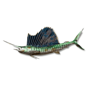 wall art metal swordfish