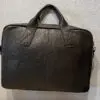 computer bag handmade genuine cowhide black