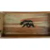 wood tray acacia wood bear design