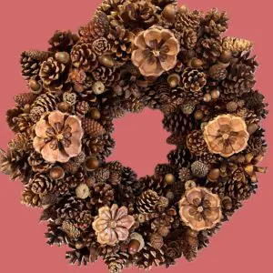 pinecone wreath "february"