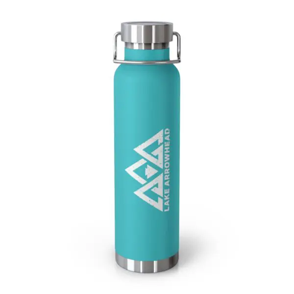 lake arrowhead 22oz vacuum insulated water bottle with three peaks arrowhead design