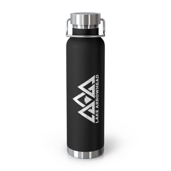 lake arrowhead 22oz vacuum insulated water bottle with three peaks arrowhead design