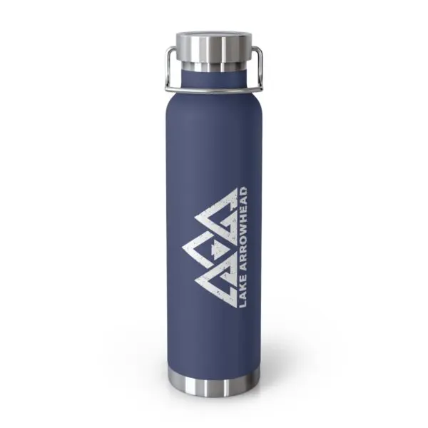 lake arrowhead 22oz vacuum insulated water bottle with three peaks arrowhead design