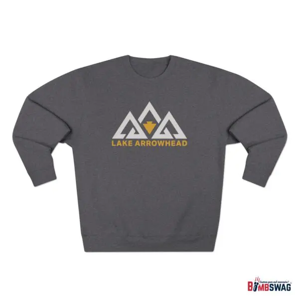 lake arrowhead modern three peaks & arrowhead premium crewneck sweatshirt