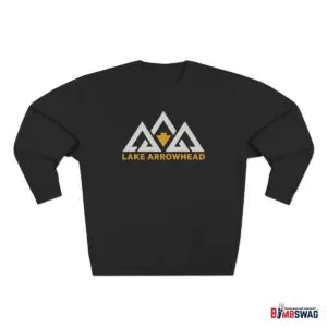 lake arrowhead modern three peaks & arrowhead premium crewneck sweatshirt