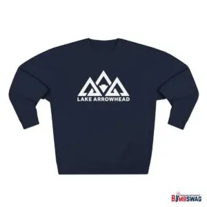 lake arrowhead modern three peaks & arrowhead premium crewneck sweatshirt