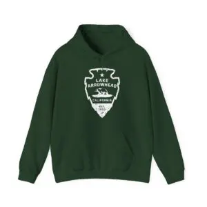 lake arrowhead hoodie signature arrowhead california flag design