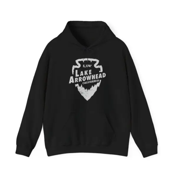 lake arrowhead hoodie with signature arrowhead design