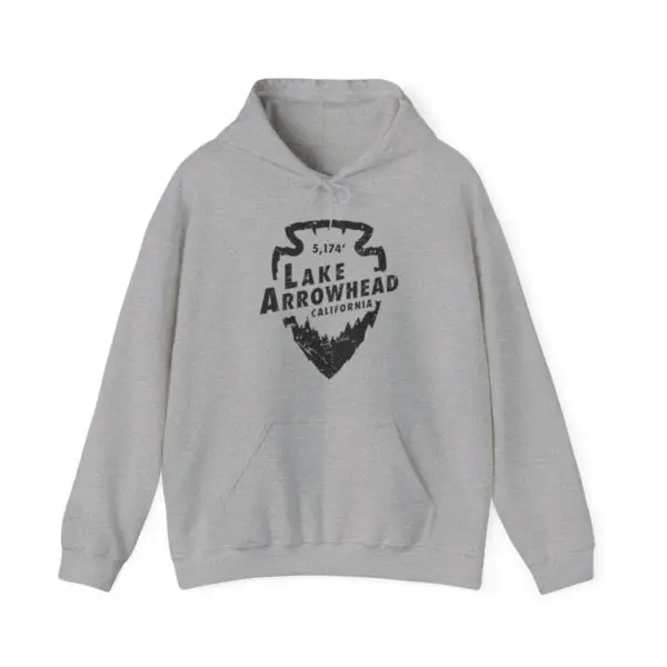 lake arrowhead hoodie with signature arrowhead design