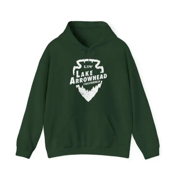 lake arrowhead hoodie with signature arrowhead design