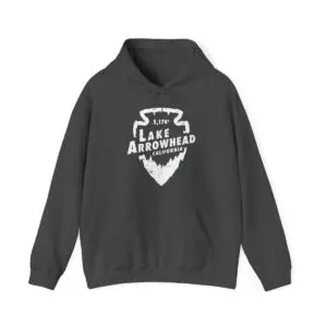 lake arrowhead hoodie with signature arrowhead design