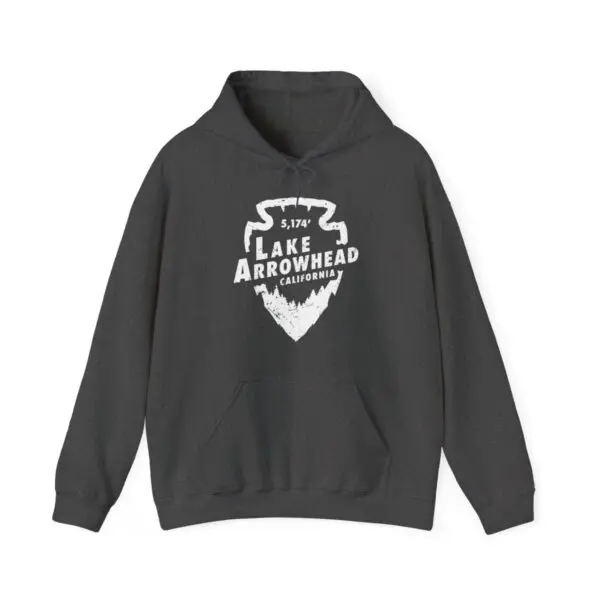 lake arrowhead hoodie with signature arrowhead design