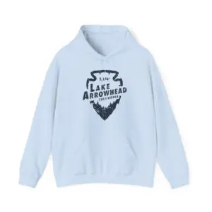 lake arrowhead hoodie with signature arrowhead design