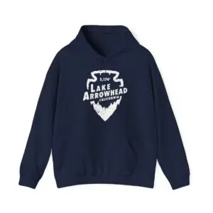 lake arrowhead hoodie with signature arrowhead design
