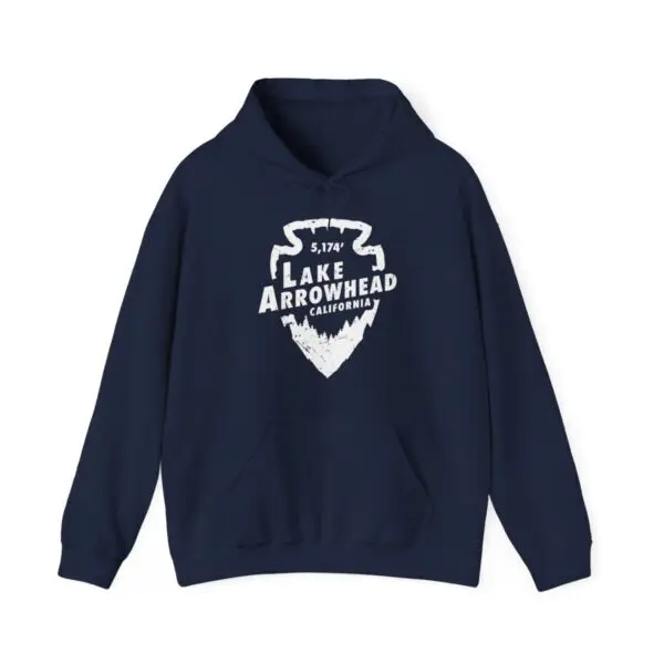 lake arrowhead hoodie with signature arrowhead design
