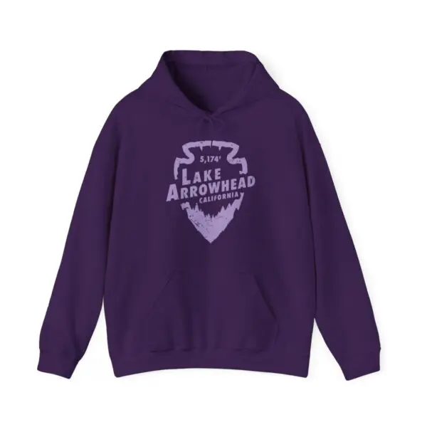lake arrowhead hoodie with signature arrowhead design