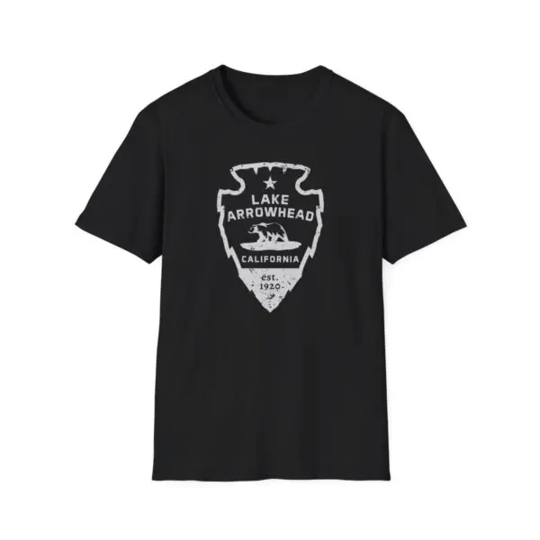lake arrowhead signature arrowhead ca flag t shirt