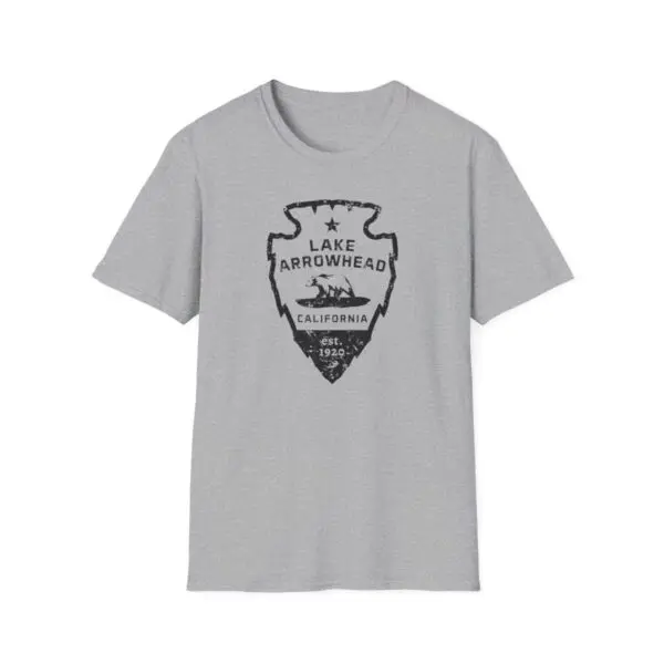 lake arrowhead signature arrowhead ca flag t shirt