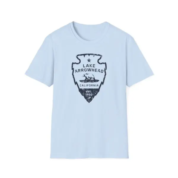 lake arrowhead signature arrowhead ca flag t shirt