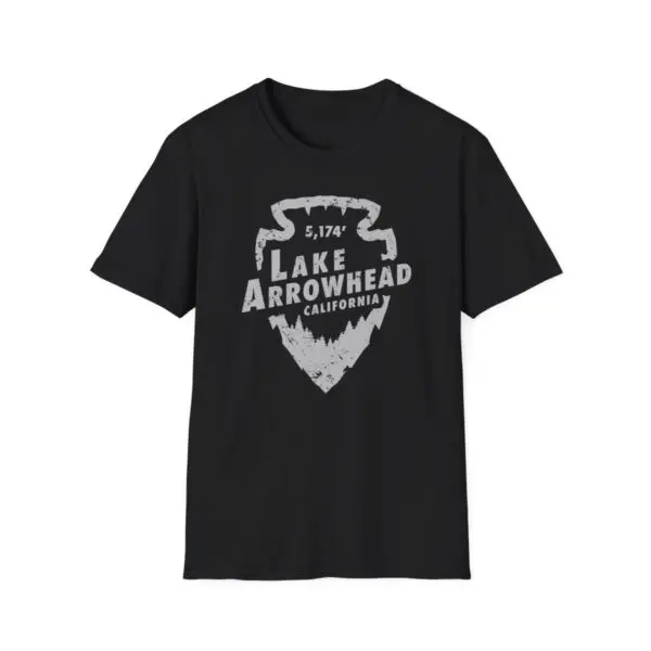 Photo of Lake Arrowhead Unisex Soft Style t Shirt With Our Signature Arrowhead Shape