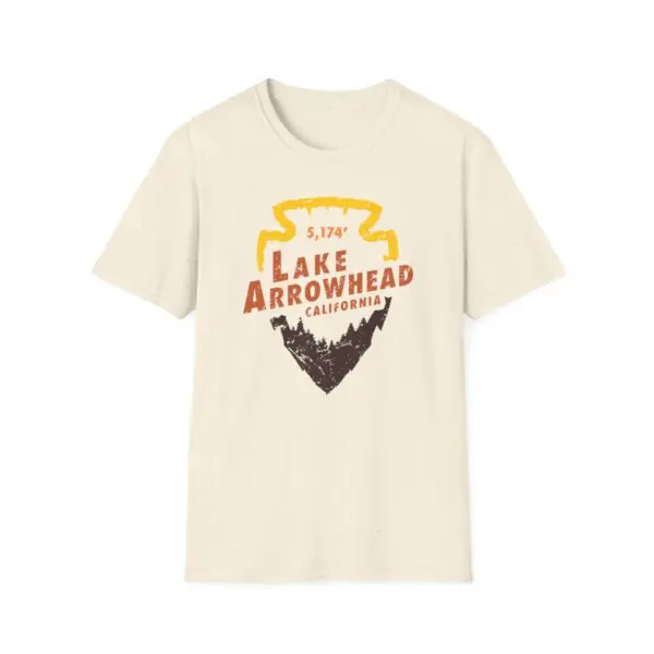 Photo of Lake Arrowhead Unisex Soft Style t Shirt With Our Signature Arrowhead Shape