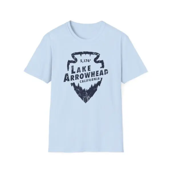 Photo of Lake Arrowhead Unisex Soft Style t Shirt With Our Signature Arrowhead Shape