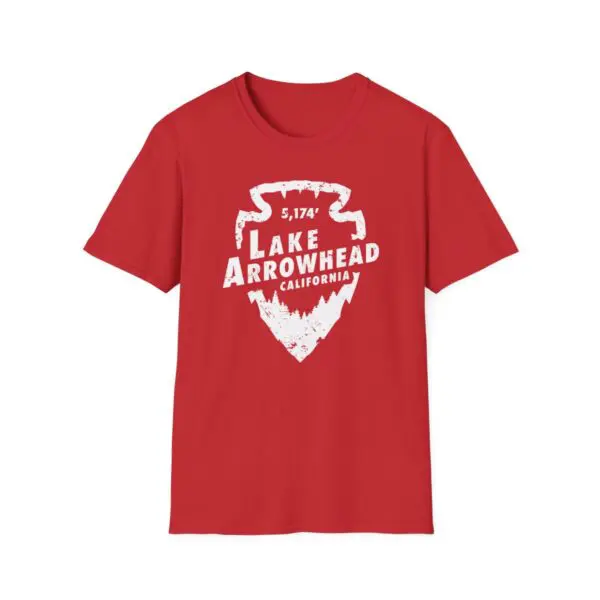 Photo of Lake Arrowhead Unisex Soft Style t Shirt With Our Signature Arrowhead Shape