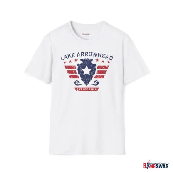 Photo of Lake Arrowhead Unisex Soft Style t Shirt With Our Stars And Stripes Military
