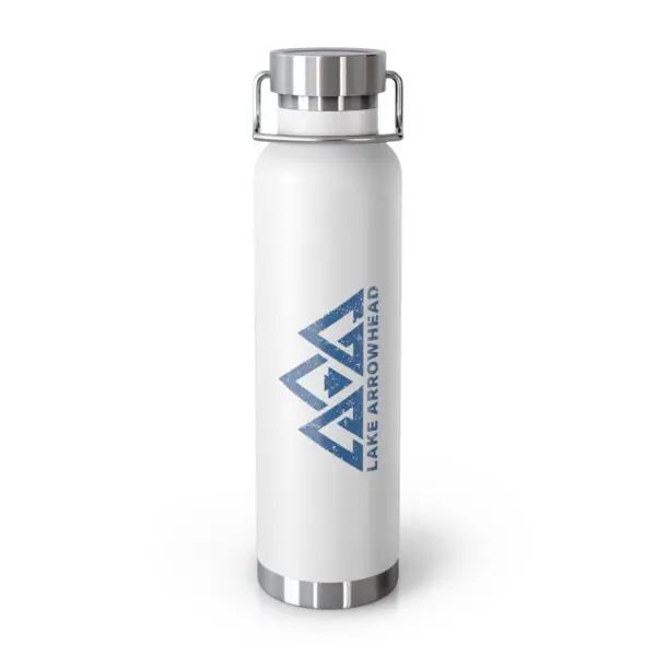 lake arrowhead 22oz vacuum insulated water bottle with three peaks arrowhead design