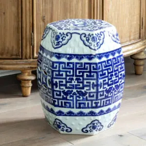 chinoiserie garden stool