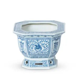 chinoiserie square planter