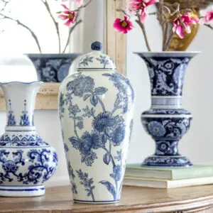 porcelain lidded yoshino jar