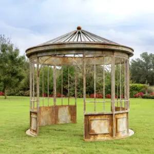 aged metal gazebo