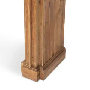reclaimed pine fireplace mantel