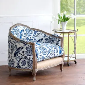 bluebird toile settee