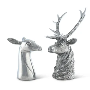 stag and doe salt and pepper set