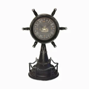 table/shelf clock ship wheel table/shelf clock