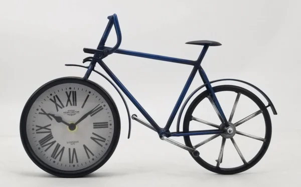 table/shelf clock roman numeral bicycle clock
