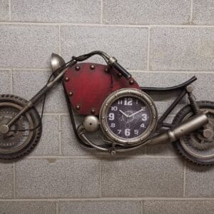 wall clock vintage motorcycle wall clock