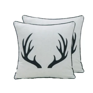 antler icon throw pillow set of 2