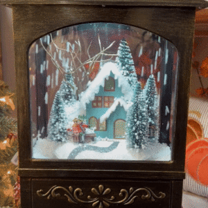 snow globe musical lighted lamp post