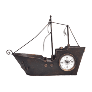 table or shelf clock sailing ship bronze & gold table or shelf clock