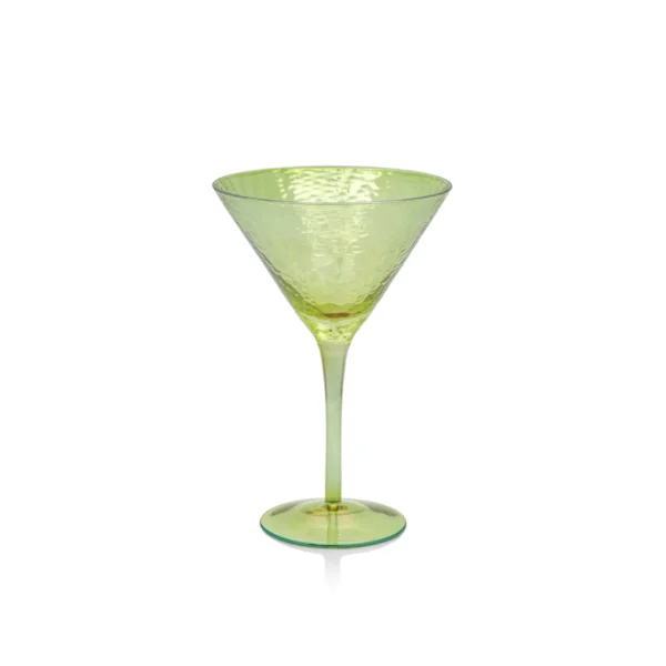 Aperitivo Martini Glass by ZODAX in Luster Green