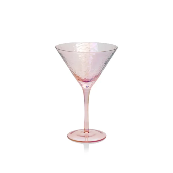 Aperitivo Martini Glass by ZODAX in Luster Pink