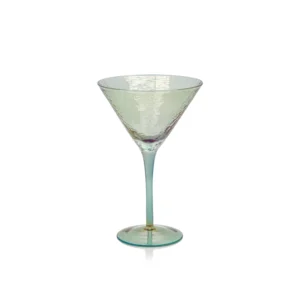 Aperitivo Martini Glass by ZODAX in Luster Blue