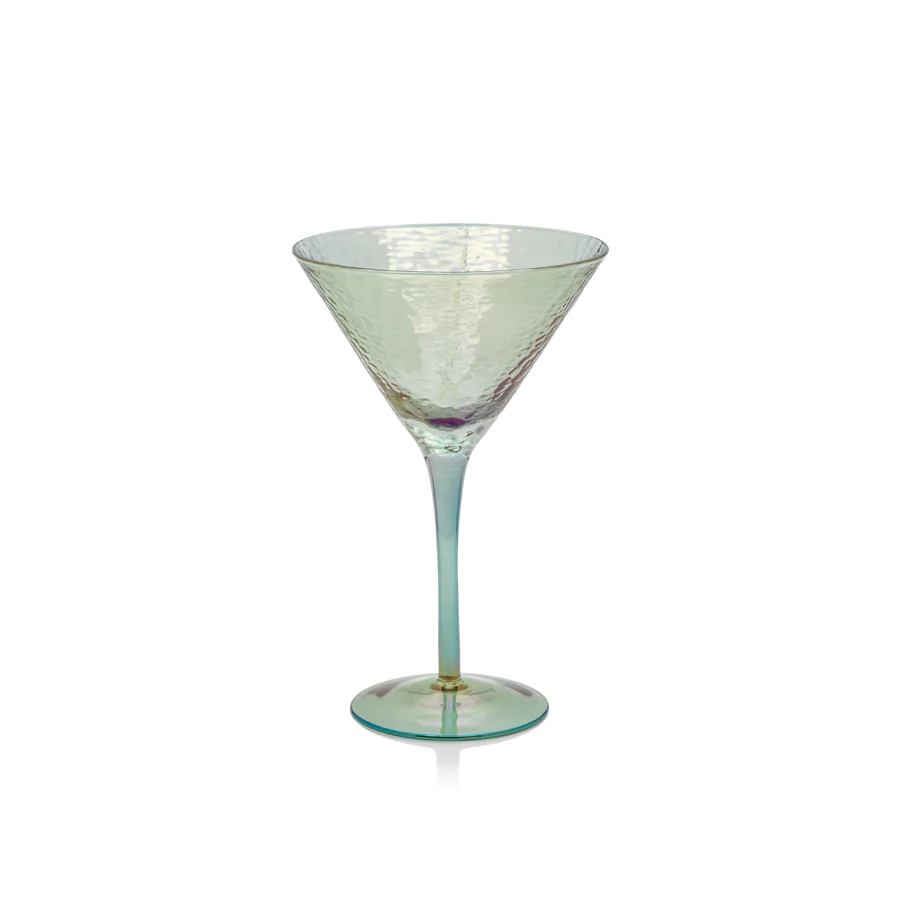 Aperitivo Martini Glass by ZODAX in Luster Blue