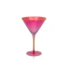 Aperitivo Martini Glass by ZODAX in Luster Red