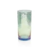 aperitivo highball glass luster blue by zodax ch 6560 001