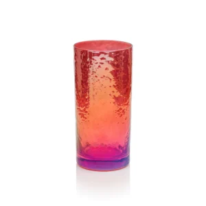 aperitivo highball glass luster red by zodax 001