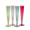 aperitivo slim champagne flute glass in a variety of colors by zodax